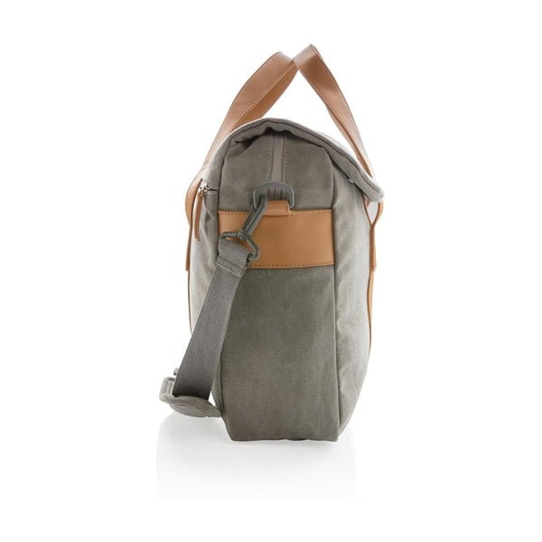 Szürke vászon táska 15,6" laptophoz, 16 l - XD Collection-image-3
