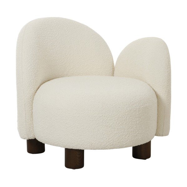 Fehér buklé fotel Honolulu – House Nordic