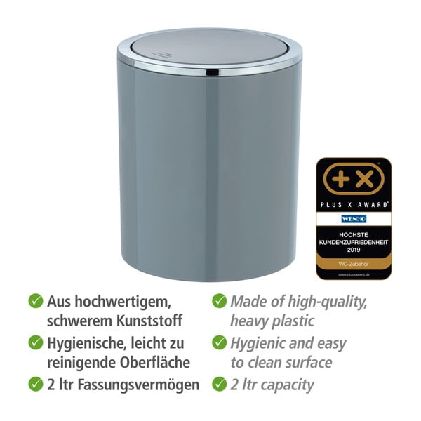 Inca szürke szemetes, 2 l - Wenko-image-4