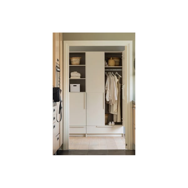 Krémszínű borovi fenyő moduláris szekrény 95x215 cm Pure – WOOOD-image-4