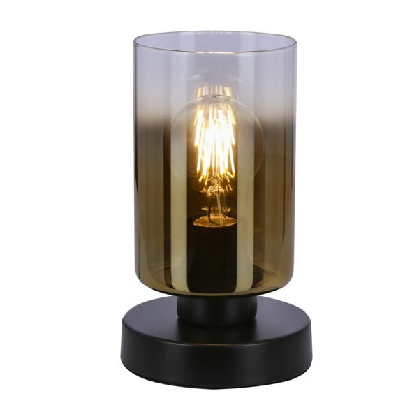 Fekete asztali lámpa üveg búrával (magasság 20 cm) Aspra – Candellux Lighting-image-2