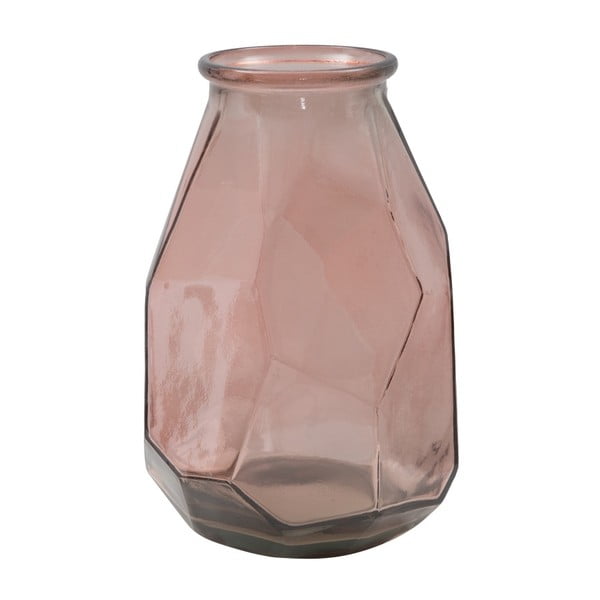 Stone rózsaszín újrahasznosított üveg váza, ⌀ 25 cm - Mauro Ferretti