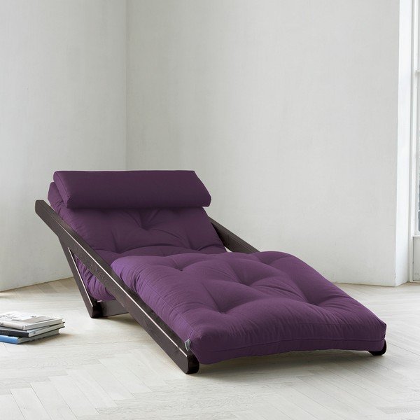 Figo Wenge/Purple fekvőfotel, 70 cm - Karup-image-1