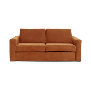Elbeko narancssárga kinyitható kordbársony kanapé, 197 cm - Scandic