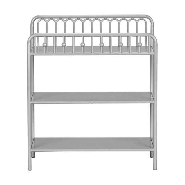 Világosszürke fém magas gyerek komód pelenkázó feltéttel 87x102 cm Monarch Hill – Støraa-image-2