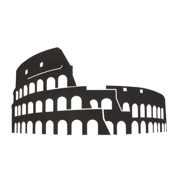 Wall Decor Colosseum fekete fém faldísz
