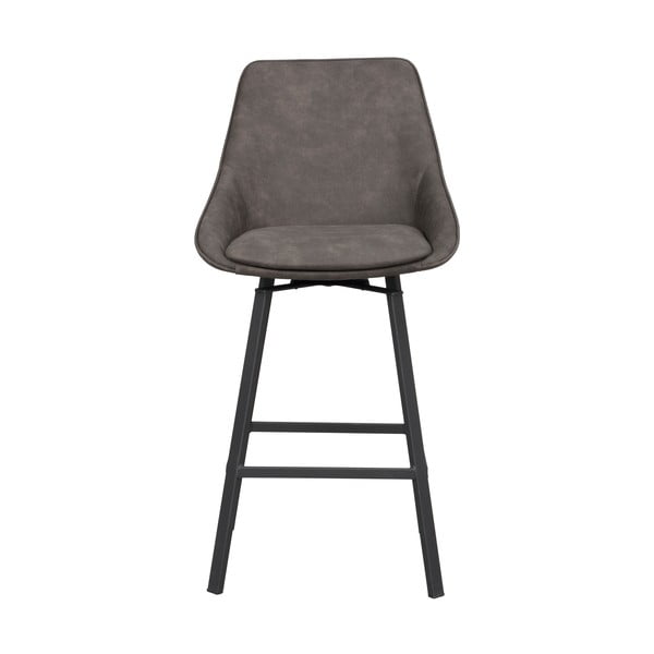 Szürke bárszék szett 2 db-os (ülésmagasság 65 cm) Alison – Rowico-image-3