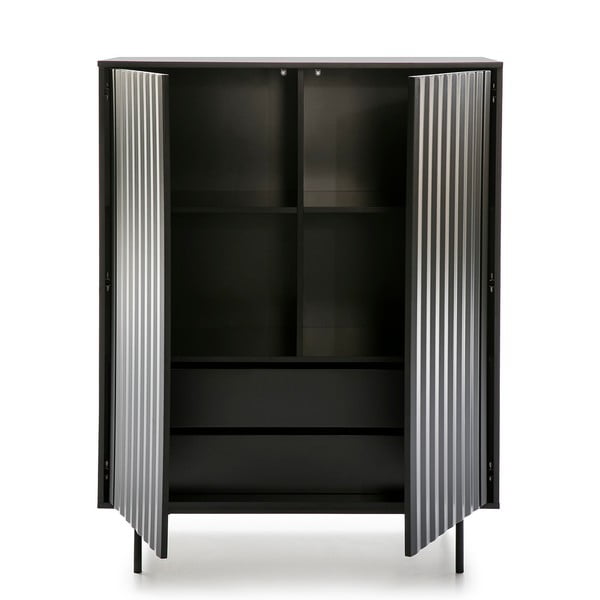 Sierra fekete magas komód 97x130 cm - Teulat-image-2