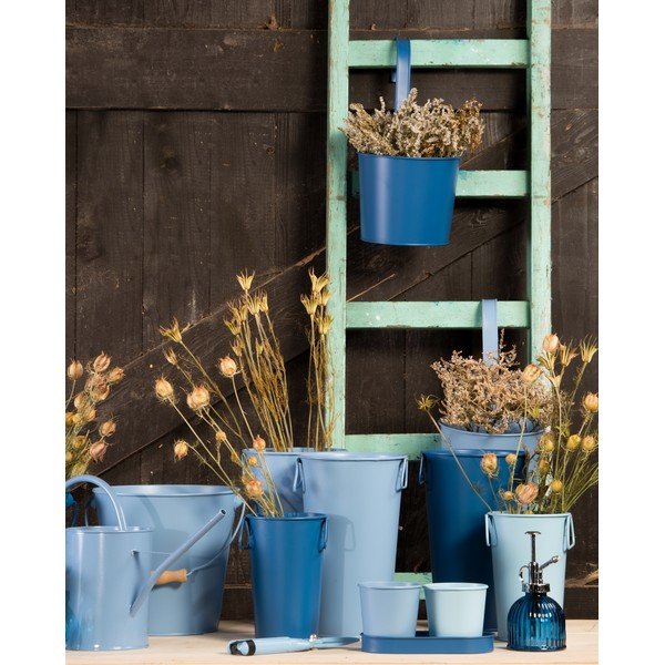 Gardener 2 db sötétkék fém virágcserép - Esschert Design-image-1