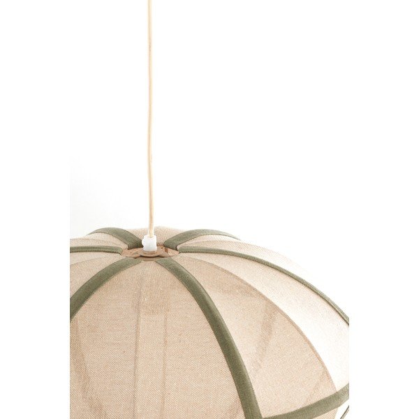 Krémszínű függőlámpa textil búrával Mirelys – Light & Living-image-4
