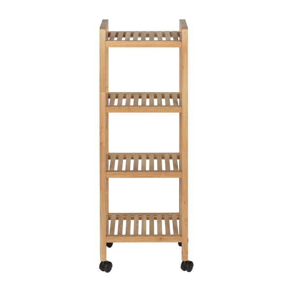 Natúr színű diófa fürdőszobai polcos állvány 35x97 cm Norway – Wenko-image-2