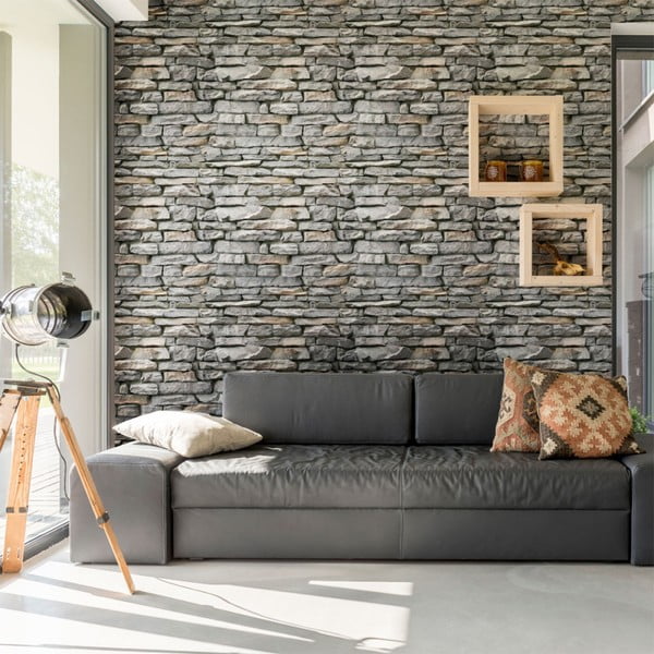 Ardennes Stone dekoratív falimatrica, 40 x 40 cm - Ambiance