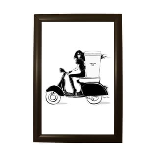 Prada Motor poszter fekete keretben, 33,5 x 23,5 cm - Piacenza Art