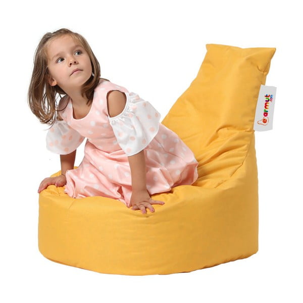 Sárga gyerek babzsákfotel Baton – Floriane Garden-image-3