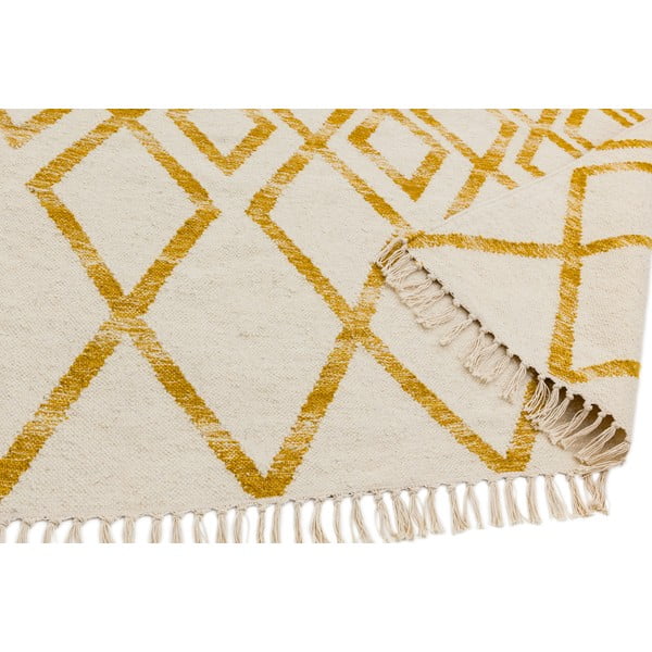 Hackney Diamond bézs-sárga szőnyeg, 120 x 170 cm - Asiatic Carpets-image-1