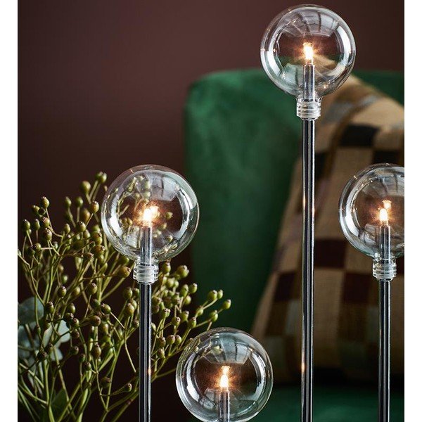 Juniur ezüstszínű világító gyertyatartó, magasság 50 cm - Markslöjd-image-2