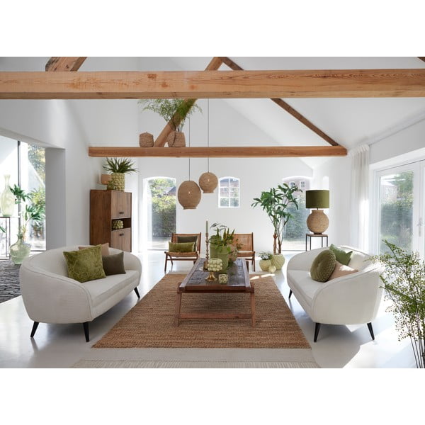 Natúr színű textil szőnyeg 200x350 cm Ivaro – Light & Living-image-3