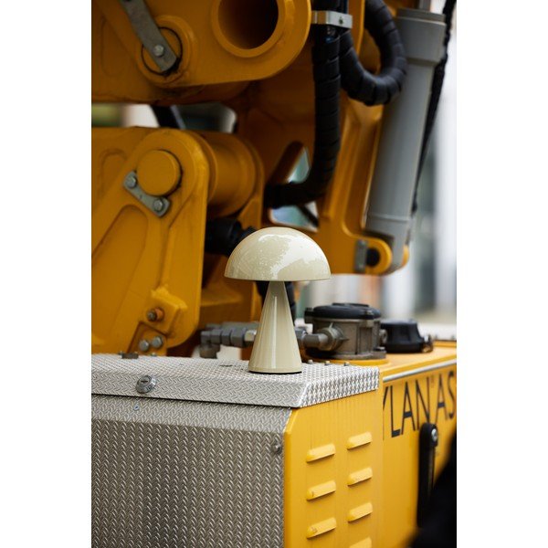 Krémszínű LED dimmelhető asztali lámpa (magasság 20 cm) Mush – Hübsch-image-2