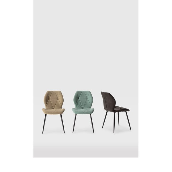 Khaki étkezőszék szett 4 db-os Luna – Marckeric-image-1