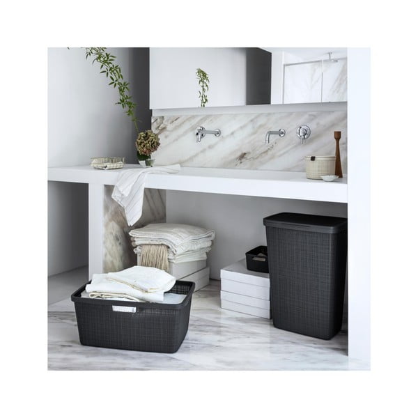 Jute szürke ruhakosár, 46 l - Curver-image-1