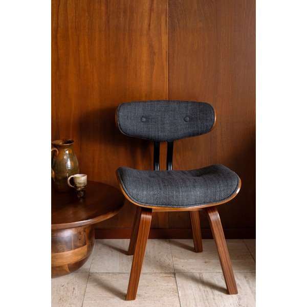 Szürke-barna kárpitozott étkezőszék Blackwood – Dutchbone-image-1