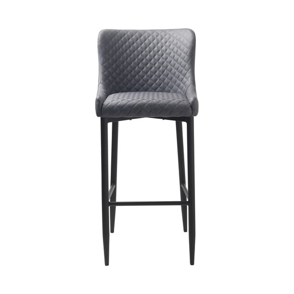 Szürke bőrutánzat bárszék (ülésmagasság 77 cm) Ottowa – Unique Furniture-image-3