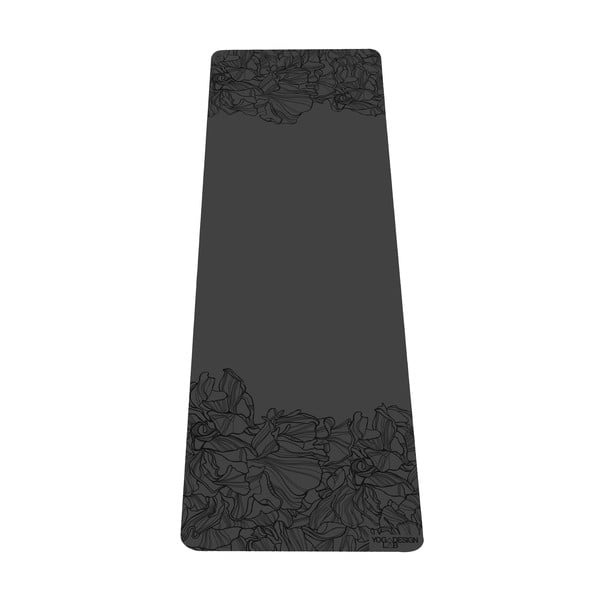 Charcoal fekete jógaszőnyeg, 5 mm - Yoga Design Lab