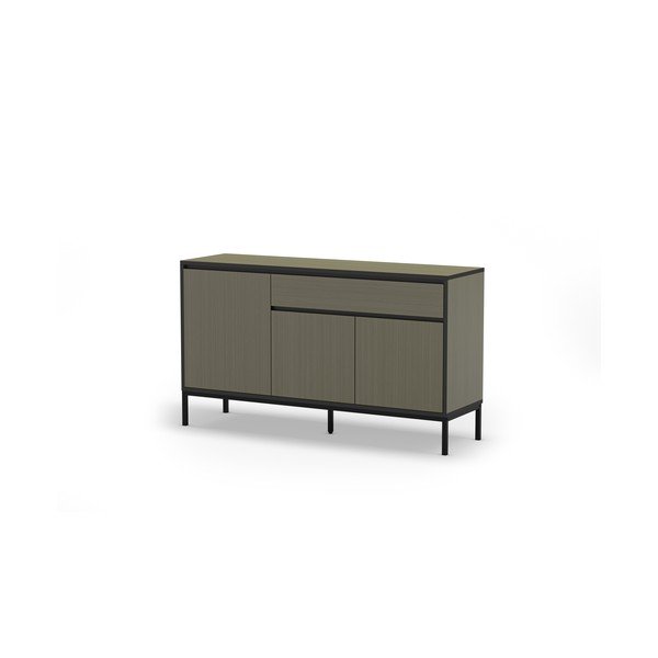 Sötétzöld alacsony komód 140x80 cm Lorenza – Marckeric-image-3
