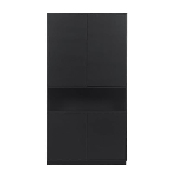 Fekete borovi fenyő moduláris szekrény 110x210 cm Finca – WOOOD