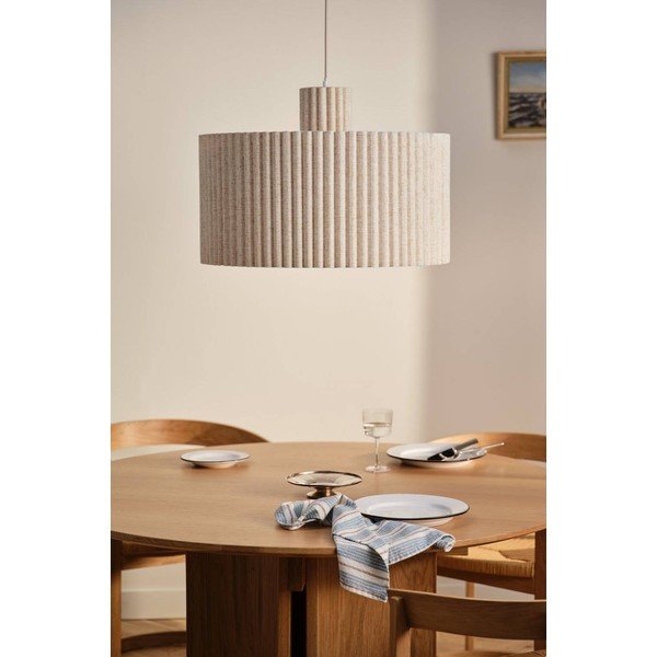 Bézs len függőlámpa ø 60 cm Alina – Jotex-image-2