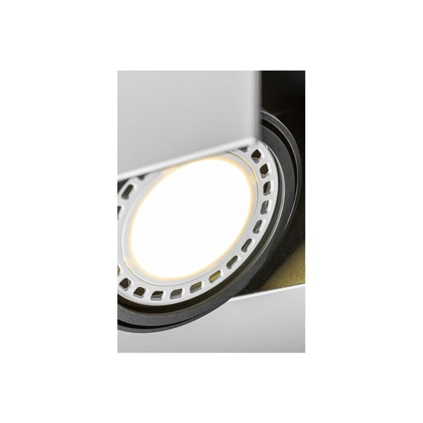 Fehér-fekete mennyezeti lámpa fém búrával 14x15,5 cm Verso – GTV-image-1