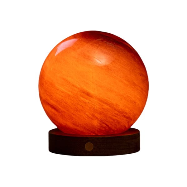 Sötétbarna USB fénydekoráció ø 12 cm Sand Storm – Gingko