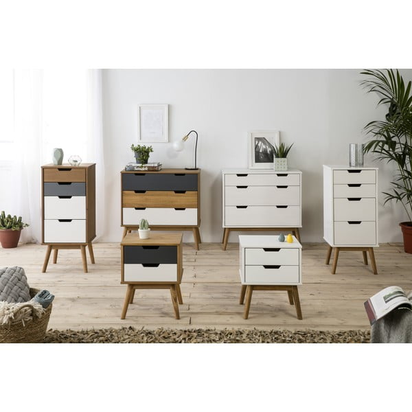 Cusco komód tömör borovi fenyőből, szélesség 80 cm - Marckeric-image-2