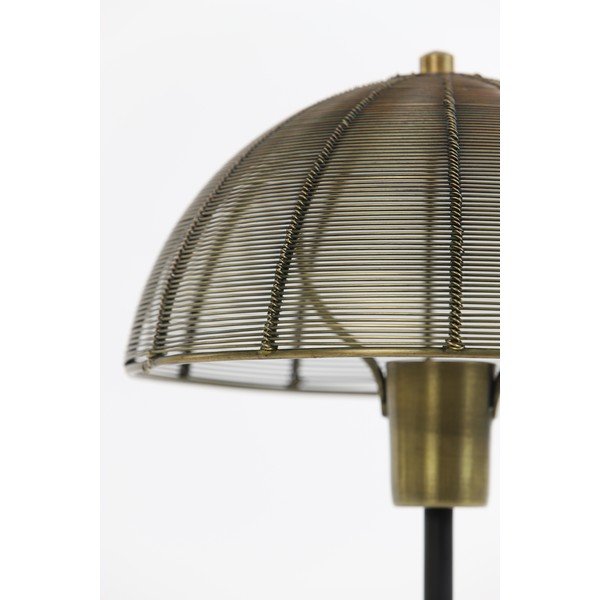 Bronzszínű asztali lámpa (magasság 33 cm) Klobu – Light & Living-image-3