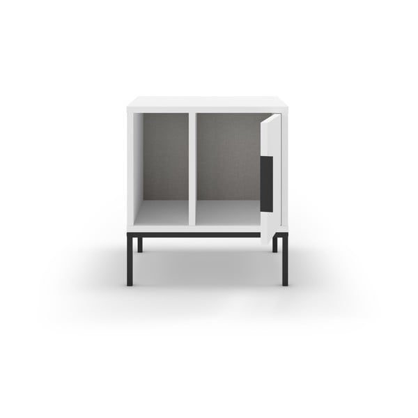 Fehér éjjeliszekrény Lani – Marckeric-image-3