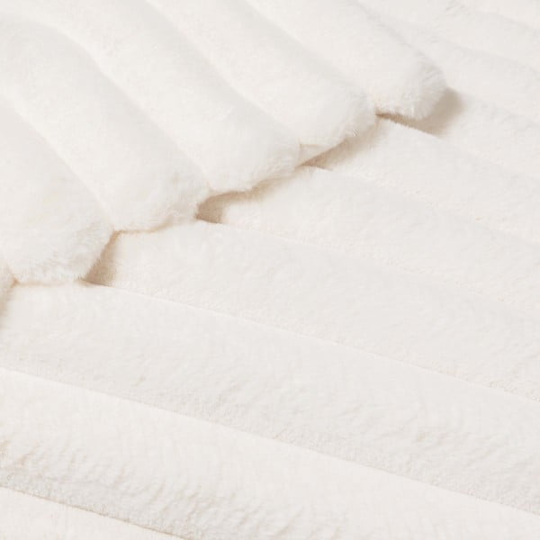 Krémszínű mikroplüss takaró 180x220 cm Boudoir – douceur d'intérieur-image-3