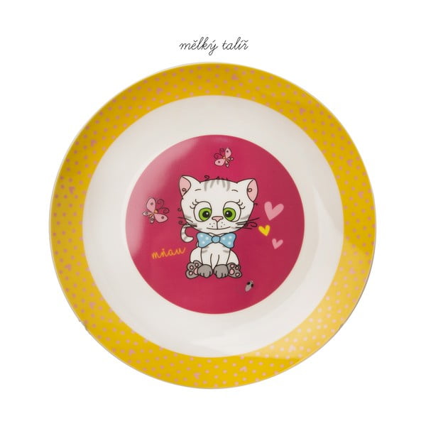 Kittens 3 db-os porcelán gyerek étkészlet - Orion-image-4