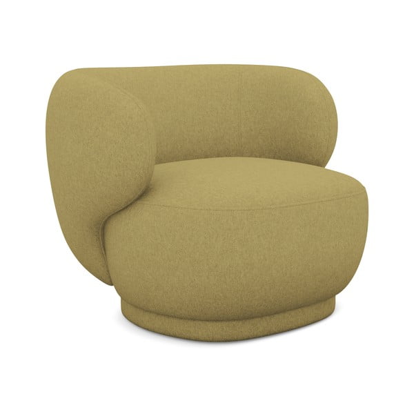 Mustársárga fotel Hina – Makamii