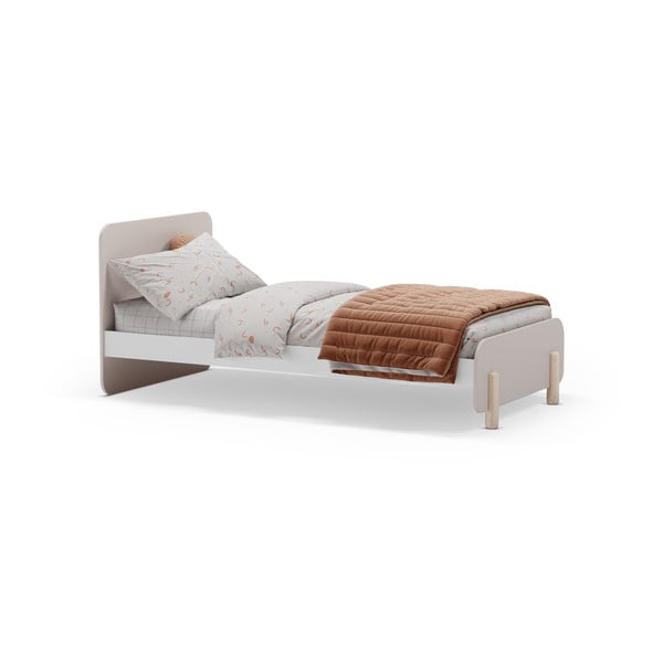 Krémszínű borovi fenyő gyerekágy 90x190 cm Nora – Marckeric-image-3