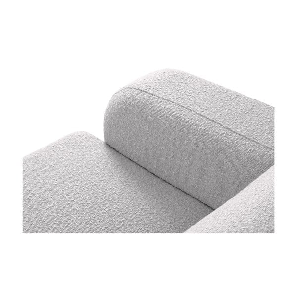 Világosszürke buklé sarokkanapé (jobb oldali) Molino – Micadoni Home-image-4