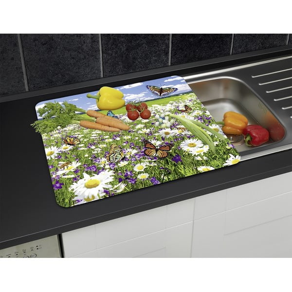 Edzett üveg falvédő tűzhelyhez 50x56 cm – Maximex-image-1