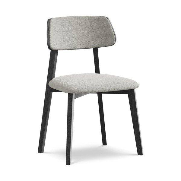 Világosszürke tömörfa étkezőszék Niu – Makamii