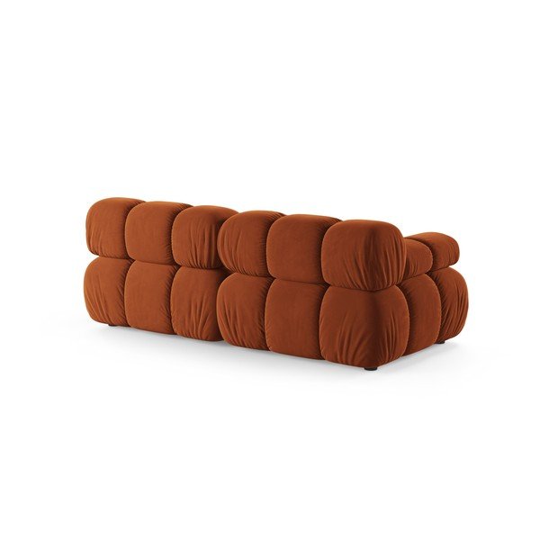 Terrakotta színű bársony moduláris kanapé 188 cm – Micadoni -image-2