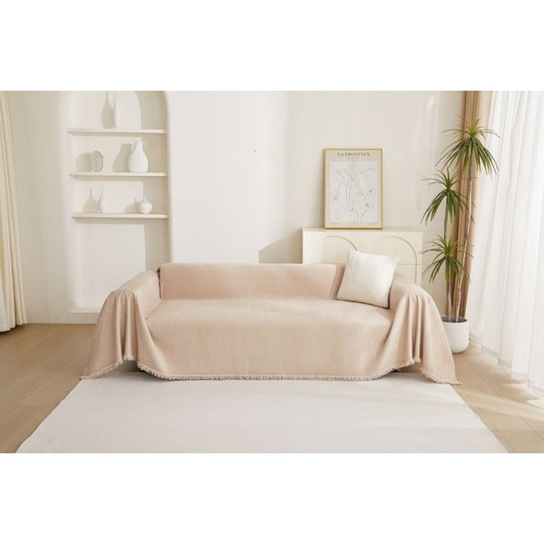 Bézs háromszemélyes kanapé huzat Talo – Filumi-image-2