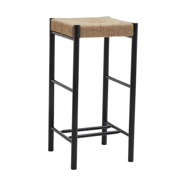 Fekete-natúr színű bükkfa bárszék (ülésmagasság 72 cm) Bandar – Premier Housewares