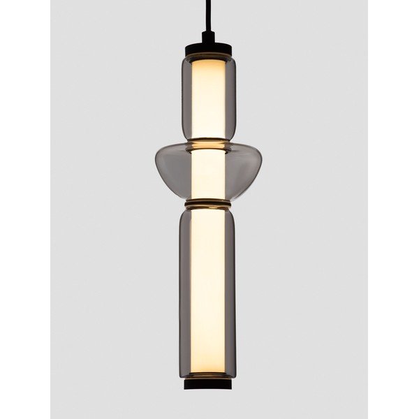 Szürke üveg LED dimmelhető függőlámpa ø 12 cm Ulon – Nova Luce-image-2
