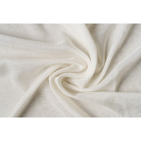 Krémszínű voile fényáteresztő függöny 140x245 cm Sable Crush – Mendola Fabrics-image-2