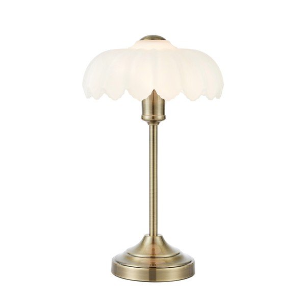 Krémszínű-sárgaréz színű asztali lámpa (magasság 43 cm) Kurage – Markslöjd