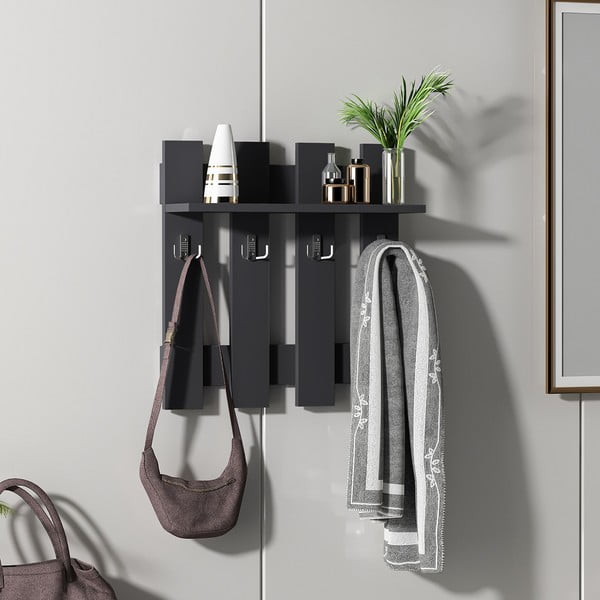 Fekete fali fogas Utica – Kalune Design-image-4