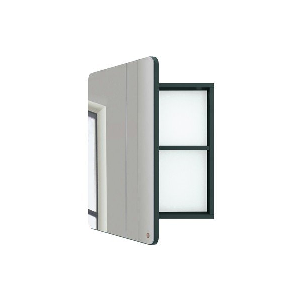 Color Bath sötétzöld fürdőszobai fali szekrény tükörrel, mélység 14 cm - Tom Tailor-image-2